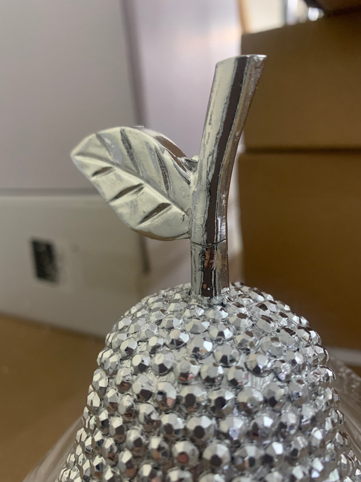 Flawed Diamante Pear Ornament