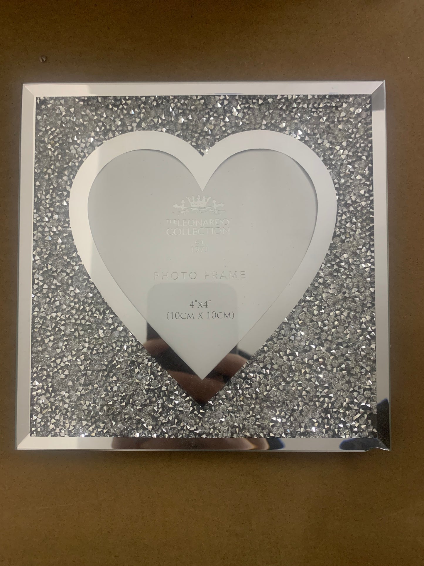 Flawed Crystal Glitz Heart Frame 4x4"
