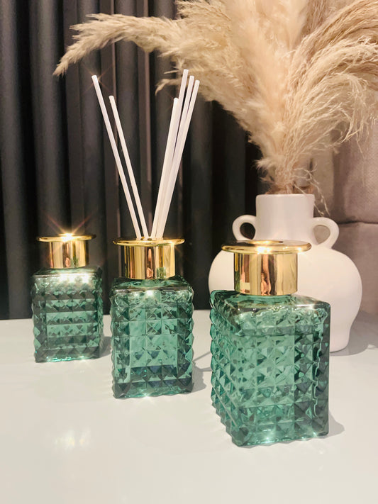 Vintage Emerald Diffusers Set of 3