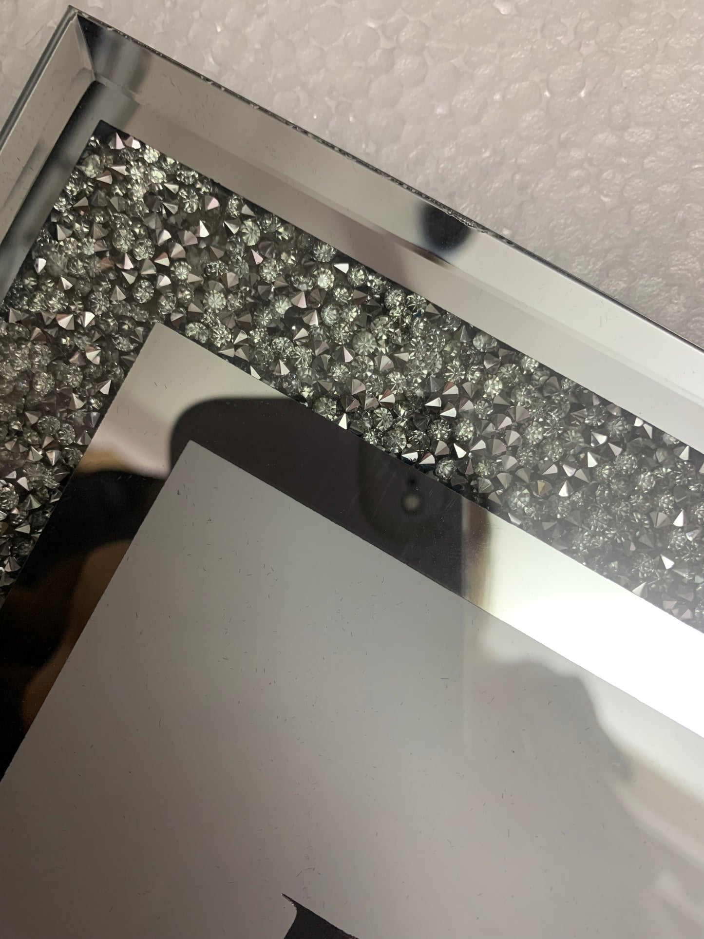 Flawed Crystal Glitz Mirror Frame 5x7"