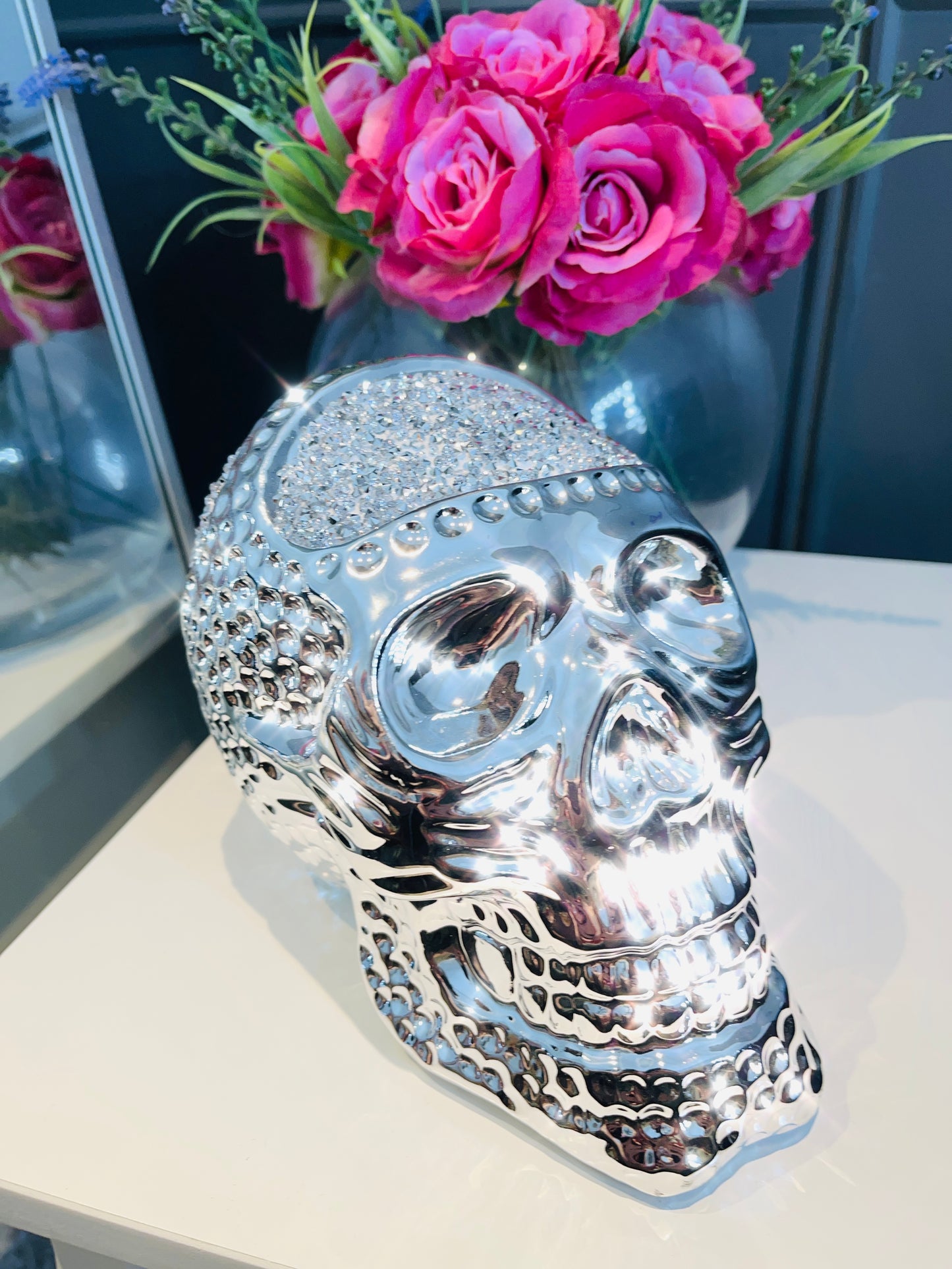 Electroplated Crystal Skull
