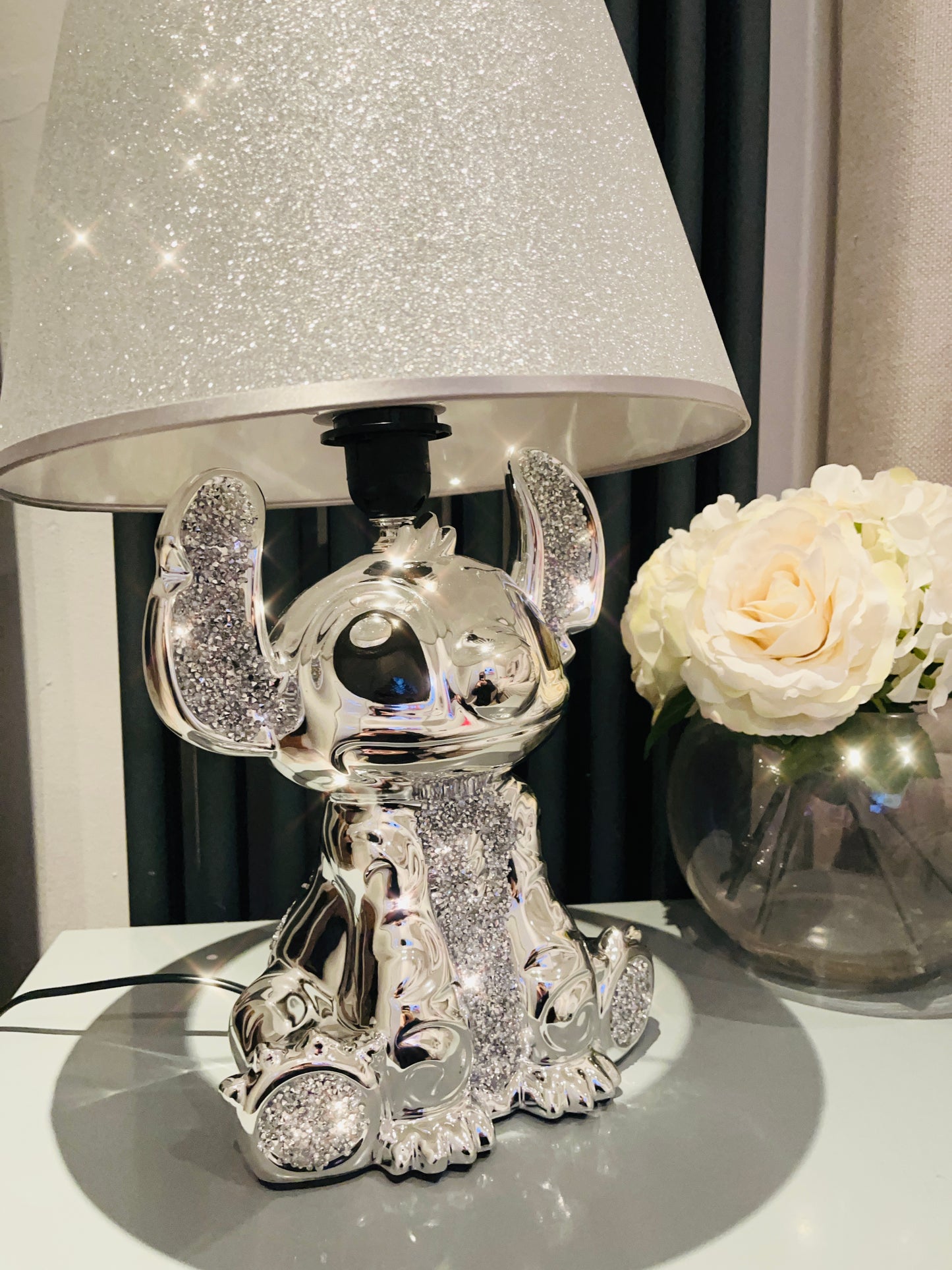 Electroplated Crystal Stitch Lamp