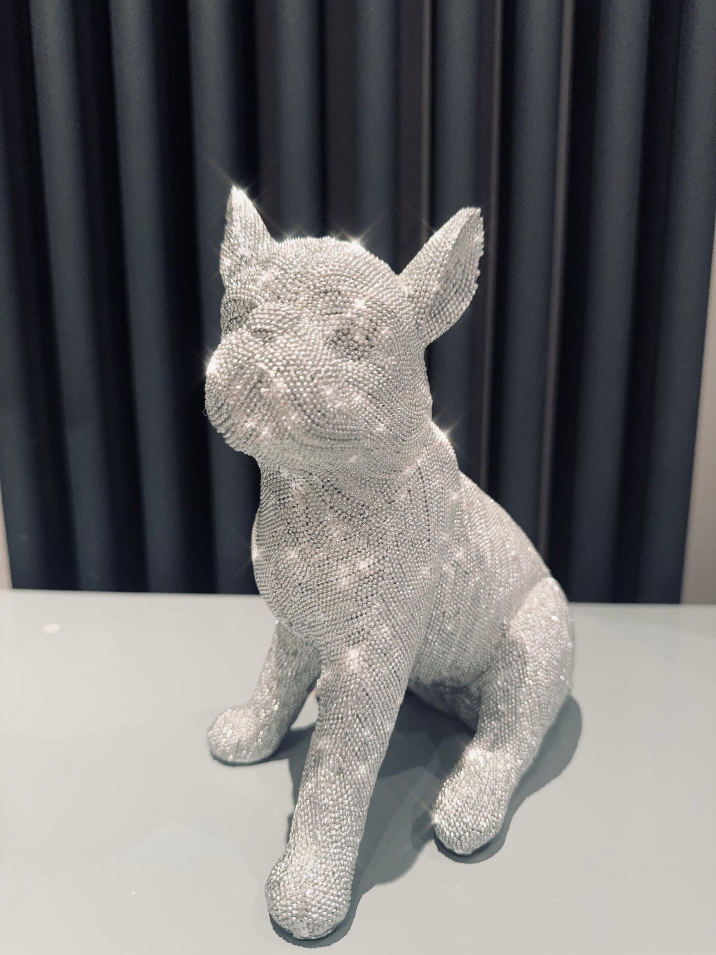 Sparkly Diamante Sitting French Bulldog