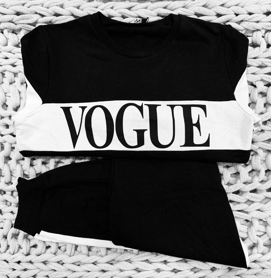 Black Vogue Loungewear Set