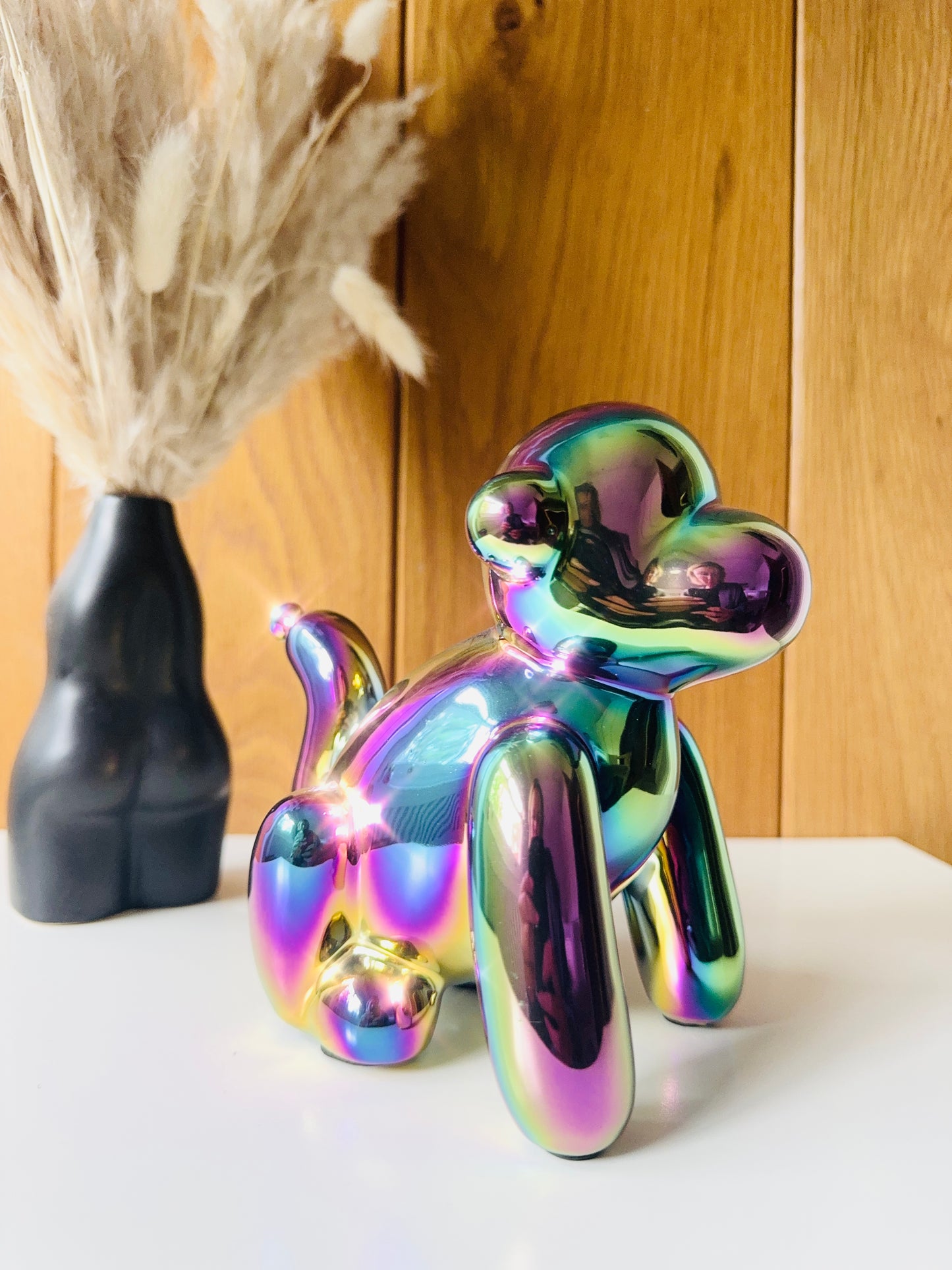 Iridescent Balloon Monkey Ornament