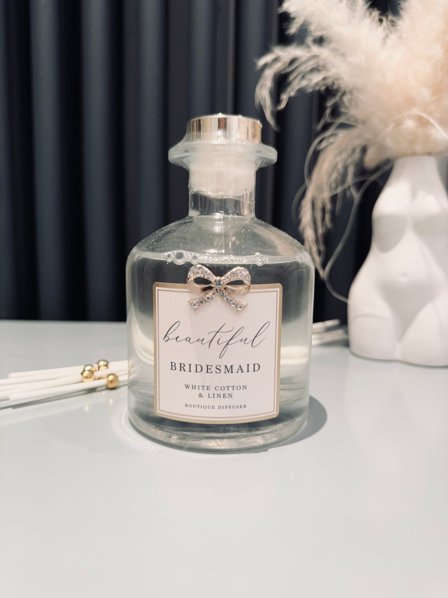 Beautiful Bridesmaid Crystal Bow Diffuser 200ml