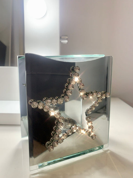 Mirrored Crystal Star Wax/Oil Burner